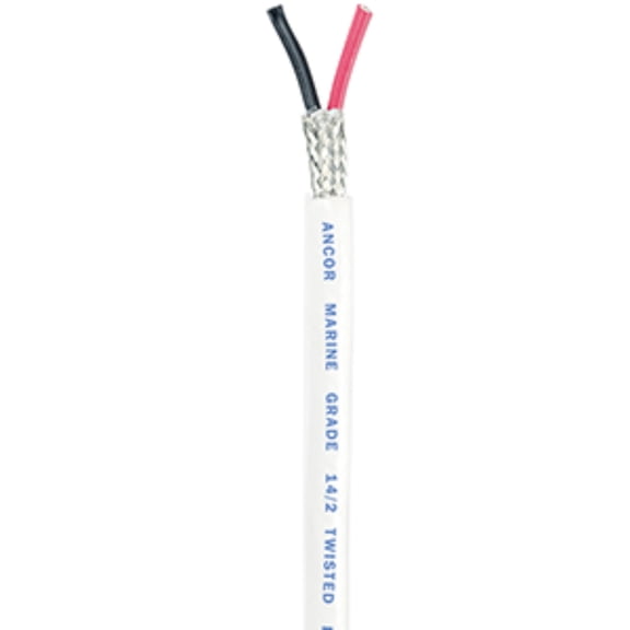 10" Black and Red Multipurpose 100' 14/2 Round Twisted Pair with Shield Wire