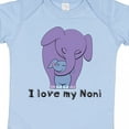 thumbnail image 4 of Inktastic I Love My Noni Elephant Purple Blue Boys Baby Bodysuit, 4 of 5