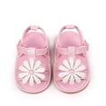 thumbnail image 4 of Tigivemen Infant Baby Girls Summer Sandals Newborn Soft Sole Walking Dressy Shoes Pink Size 5, 4 of 7