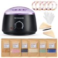 thumbnail image 1 of NEOMANN Waxer II Deluxe Kit de depilación para mujeres y hombres con revestimiento de teflón no pegajoso - Calentador de cera para depilación incl. 600 g de perlas de cera 30 espátulas, 1 of 5