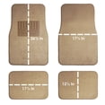 thumbnail image 6 of FH Group PU Leather Integrated Seatbelt Seat Covers, Full Set with Beige Carpet Floor Mats, Black Gray, 6 of 6