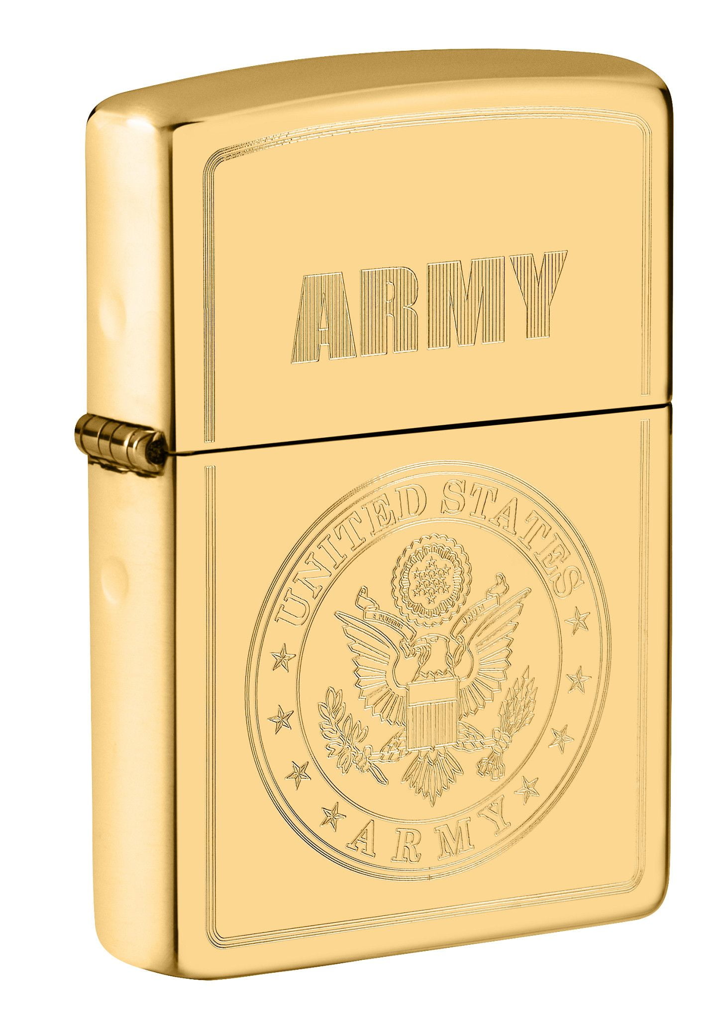 Zippo Army High Polish Brass Pocket Lighter
