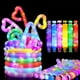thumbnail image 3 of Paquete de 2,9 cm Tubo LED Tubo Telescópico de Descompresión Tubo de Ventilación Luz LED Tubo de Agua Caja de Color 12 Piezas Raya de Dos Colores, 3 of 5