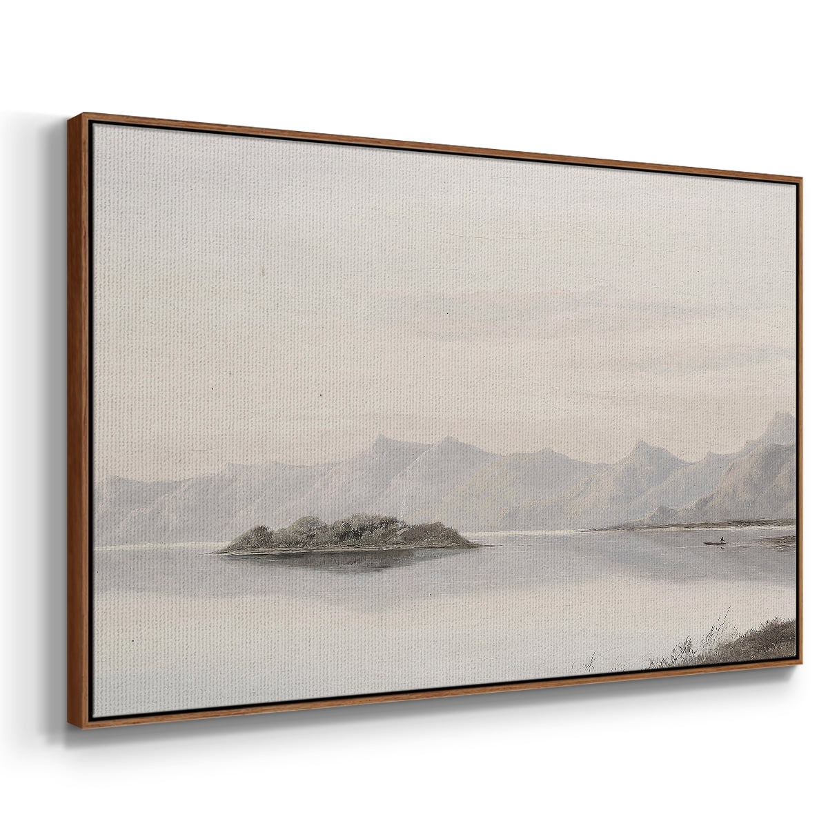 Vintage Landscape-CCCXXXVII By Wexford Home Framed in Walnut Wood Gallery Wrapped Canvas 17 in. x 25 in.