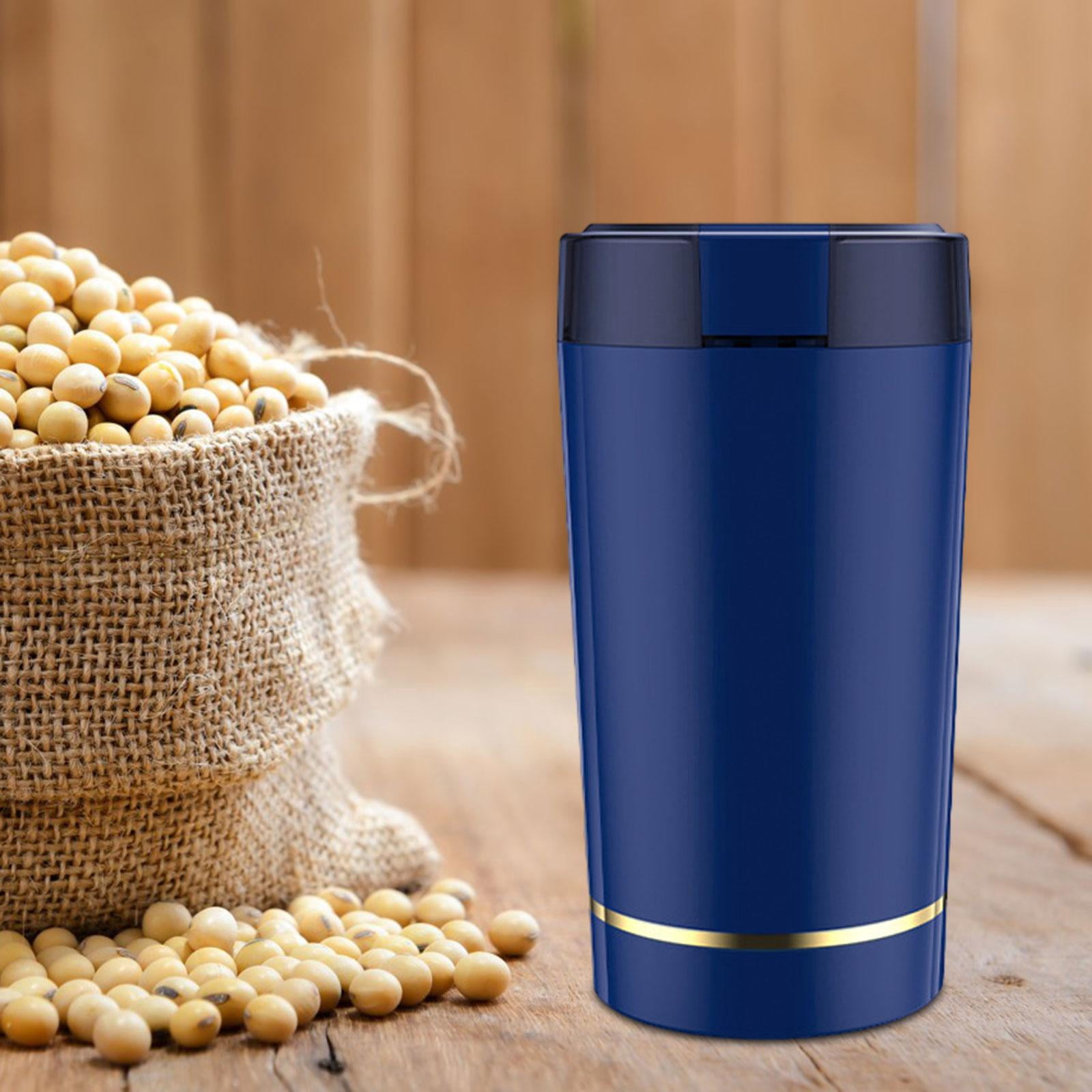 coffee grinder,Coffee Grinder Electric Coffee Bean Grinder Mill,Coffee Grinder Grind Settings Spice Grinder,Coffee Beans Conical Burr Coffee Grinder,Spice Beans Grinder Cordless Coffee blue
