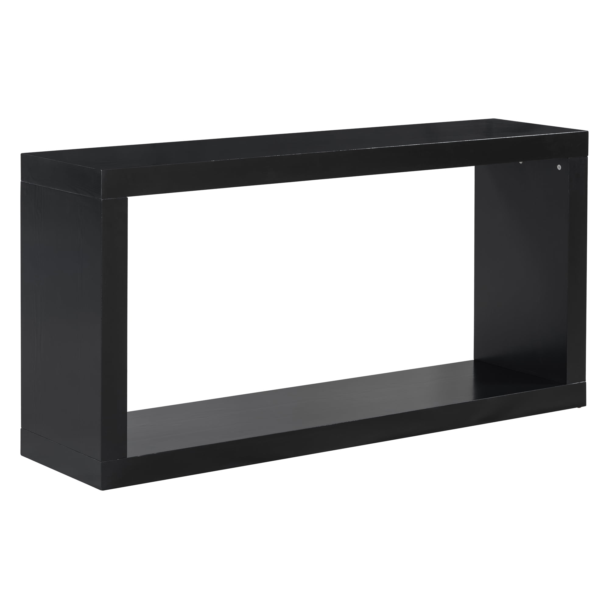 EUROCO Modern Console Table,59.6" Wood Entryway Table with Storage,Narrow Long Sofa Table Behind Couch Table for Living Room,Foyer, Hallway,Black