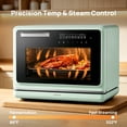 thumbnail image 4 of ROBAM R-Box Pro Countertop Combi Steam Oven 1.2 Cu.ft, Air Fryer Combo, Convection Toaster Oven with 32 Presets & Precise Temperature Control (86°F-302°F), Blue, 4 of 10