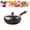 9.44 inches-Glass Li, variant on Uncoated Iron Pan, Japanese Iron Pan for Cooking, Nonstick Wok Hand Forged Iron Pan with Lid Stir Fry Wok Skillet for Cooking