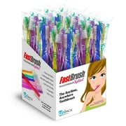 FastBrush Pre-Pasted Disposable Adult Toothbrush with Xylitol 100 Pack