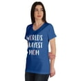 thumbnail image 4 of Inkmeso World Okayest Mom Graphic Tshirt Short Sleeve Mother Day Gift Top, 4 of 8