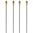 thumbnail image 5 of Sunnydaze 2-in-1 Swirling Metal Glass Outdoor Lawn Torch Set of 4 - Yellow, 5 of 7