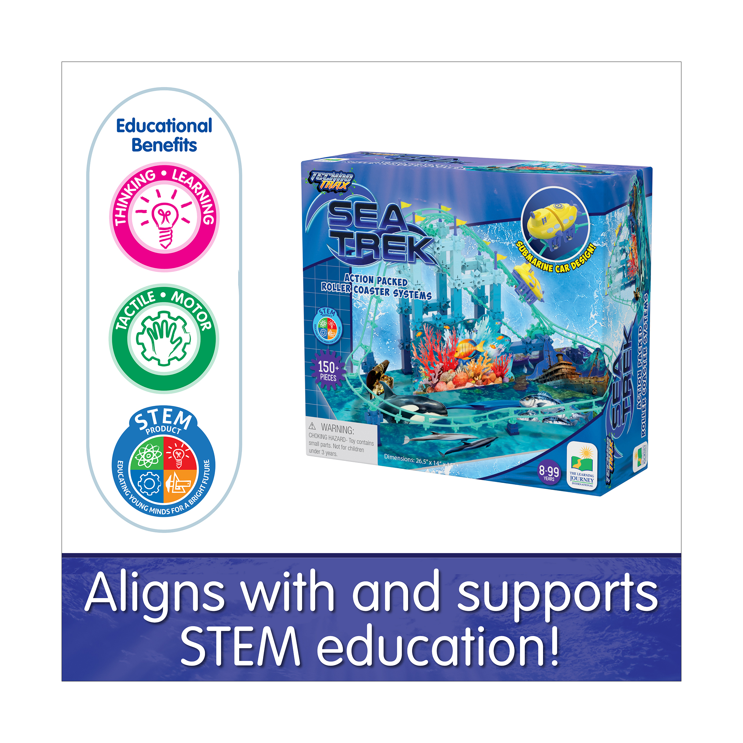 The Learning Journey Techno Trax - Sea Trek: 150+ Pcs