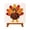 D001- Style A, variant on Seasonal Home Decor, Thanksgiving Sea Glass Wall and Tabletop Decor Making Set, Harvest Themed Fall Art Diy Craft Kit, 4X4 Inch Turkey Art with Small Display Easel, Complete Kit