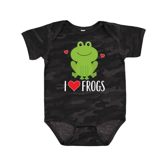 Inktastic I Love Frogs Gift Boys or Girls Baby Bodysuit