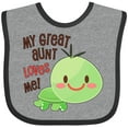 thumbnail image 3 of Inktastic My Great Aunt Loves Me- Cute Turtle Boys or Girls Baby Bib, 3 of 4