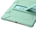 thumbnail image 4 of Soft Case for Apple iPad 6th/5th Gen (9.7") & iPad Air 2 9.7in & iPad Air (9.7 Inch) 2013 MD786LL/A Tablet - Slim Fit Lightweight Shockproof Kickstand Silicone Case Cover (Matcha Green), 4 of 8