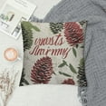 thumbnail image 2 of HENGT  Set of Throw Pillow Covers,  Home Decor Square Pillowcase Cushion Cases Decorative Pillow Cases for Accent Couch Sofa Bedroom, Merry Christmas Happy New Year Greeting Winter, 2 of 5