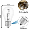 thumbnail image 3 of Halogen Bulb E27 A55 42w Dimmable, Ac220-240v, 650lm Warm White 2700k, Transparent E27 Halogen Globe Bulb, Pack Of 5 [xc], 3 of 5