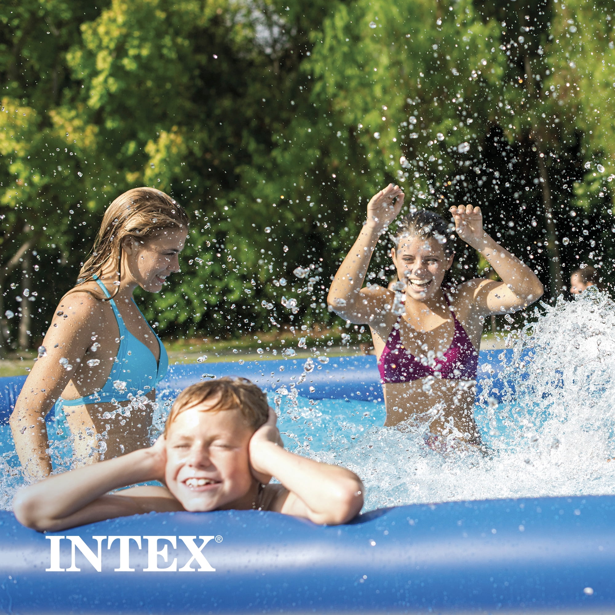 Open Box Intex 10' x 30" Easy Set Above Ground Inflatable Pool (2 Pack)