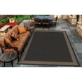 thumbnail image 3 of Couristan 7.5' Cocoa Black Round Polypropylene Area Throw Rug, 3 of 3