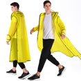 thumbnail image 4 of YUHAOTIN Mens Poncho with Hood Mens and Womens Protective Jacket Fashion Mountaineering Fishing Transparent Zipper Thickened Self Raincoat Raincoat for Women Rain Ponchos for Adults Disposable Blue, 4 of 5