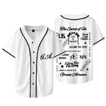 Gracie Abrams The Secret of Us Baseball Jacket Tee Summer Unisex V-neck Short Sleeve T-Shirts