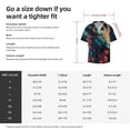 thumbnail image 6 of Uemuo Colorful Flower Goat Pattern Cotton Linen Short Sleeve Shirts,Casual Lightweight Button Down Shirts,Vacation Beach Summer Tops-Small, 6 of 7