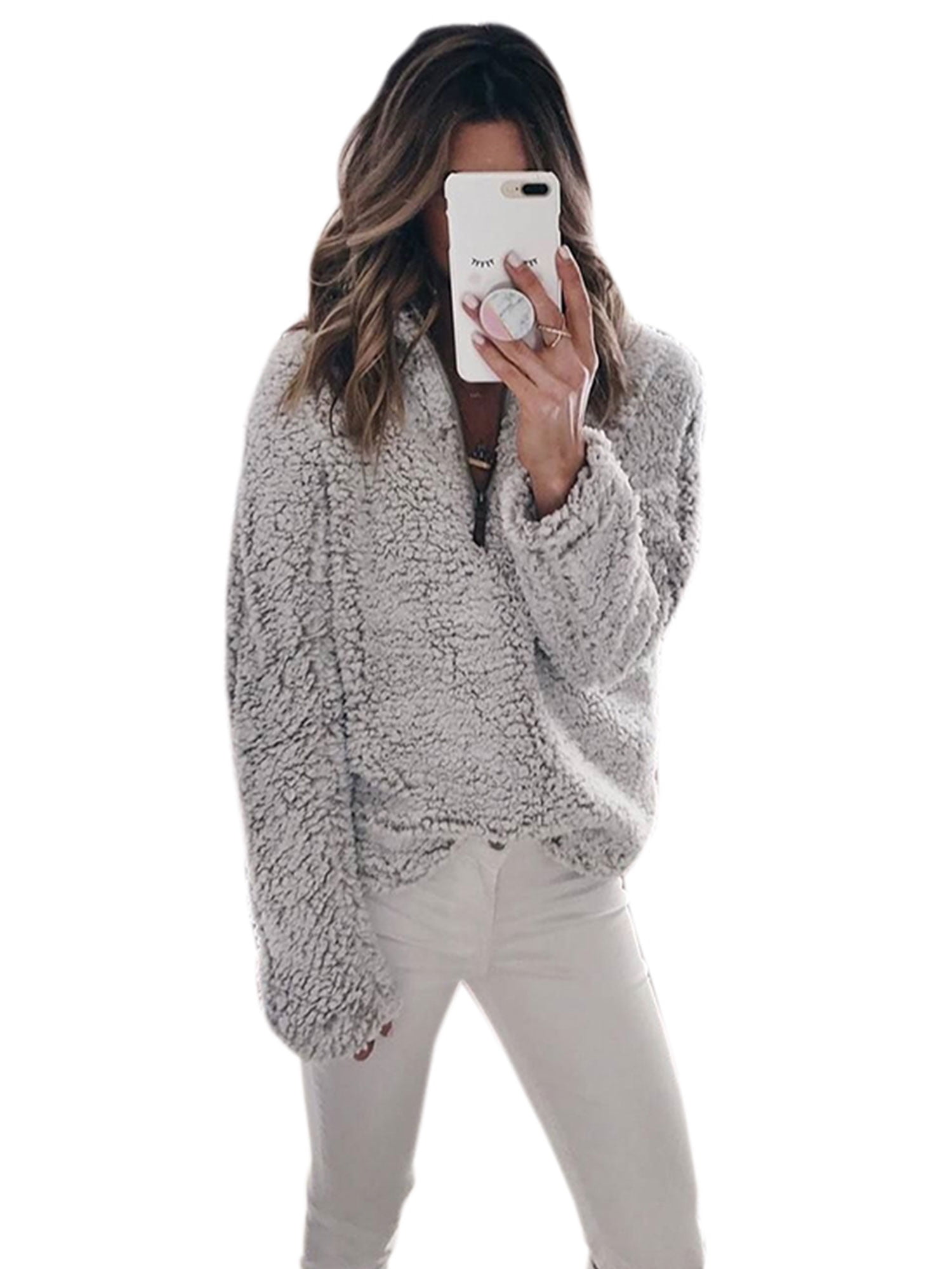 fluffy jacket walmart