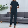 thumbnail image 4 of Bowake Women's Tracksuit Summer 2 Piece Outfits Crewneck Short Sleeve Tops and Drawstring Pants Lounge Sets, 4 of 4