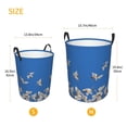 thumbnail image 5 of Daiia japanese White Cranes Laundry Hamper With Handles Large Storage Basket/Toy Organizer/Dirty Clothes Collapsible Waterproof For College Dorms, Bedroom,Bathroom, 5 of 8