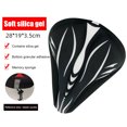 thumbnail image 4 of Ciclismo Funda de cojín para sillín de bicicleta espuma de gel acolchada con tira reflectante (blanco y negro) Ehuebsd Para estrenar, 4 of 9