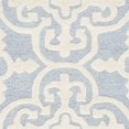 thumbnail image 2 of Safavieh Cambridge Collection CAM133A Handmade Moroccan Geometric Light Blue and Ivory Premium Wool Runner (2'6" x 12'), 2 of 3