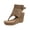 Khaki Boots for Women, variant on Thong Wedge Sandal Boots Women Buckle Strap Suede Upper Summer Beach Booties Black 36