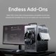 thumbnail image 3 of Estuche para PC Cooler Master QUBE 540 ATX Mid-Tower con vidrio templado, 3 of 9