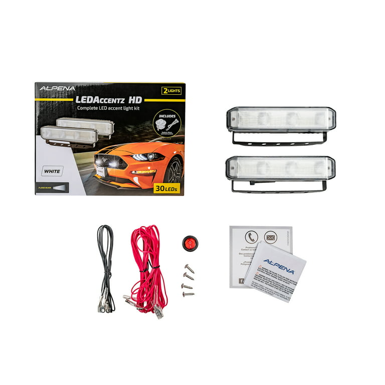 Alpena LEDAccentz HD Accent, Universal Fit White Driving LED Light Kit