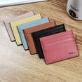 thumbnail image 3 of Portable Thin Multi Slot Card Case Bank Card Credit ID Card Slim Card Holder PU Card Bag Women Card Holder Business Wallet ORANGE, 3 of 8