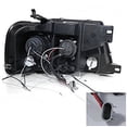 thumbnail image 4 of Dual LED Halo Projector Headlight In Gloss Black Housing Smoke Lens Made For And Compatible With 2004 - 2008 Ford F-150 F150 06-08 Lincoln Mark LT 04 05 06 07 08, 4 of 4