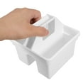 thumbnail image 6 of MRLESS Plastic Caddy Organizer with Handle for Office Supplies Desk and Craft Storage White Multipurpose Desktop Organizer for Pens Pencils and Markers, 6 of 6