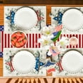 thumbnail image 4 of Sm:)e Eucalyptus American Flag Stars 4th of July Placemats Set of 4 12x18 Inch, 4 of 7