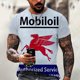 thumbnail image 3 of Camiseta de hombre de gran tamaño, vintage, de manga corta, con estampado Castrol, de tela holgada, informal, con estampado de aceite, para hombre, ropa de calle, 3 of 5