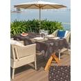 thumbnail image 4 of Outdoor Tablecloth with Umbrella Hole and Zipper, Brown Daisy Rectangle Table Cloth 52x70 Inch Waterproof Tablecloth, Modern Farmhouse Chrysanthemum Floral Picnic Table Cover for Patio Camping, 4 of 7
