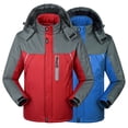 thumbnail image 3 of DecSea Men's Outdoor Sports Hooded Windproof Jacket Waterproof Rain Coat, 3 of 4