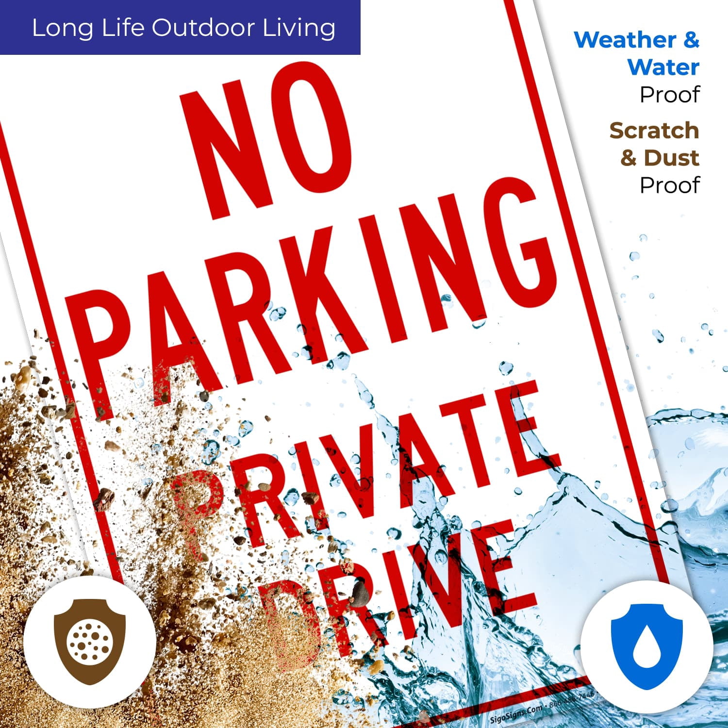 No Parking Schild – 35,6 X 25,4 Cm, Reflektierend, Aluminium, 2 Stück, Für Auffahrt