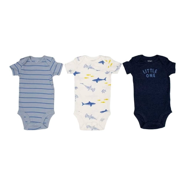 Pack Pañaleros Carter's Niño Tiburones 3 Piezas Talla 18 M