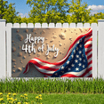 thumbnail image 5 of American Flag Theme Independence Day Celebration Banner Patriotic Design Happy 4th of July Decoration for National Holidays Outdoor Events Party Background, 5 of 6