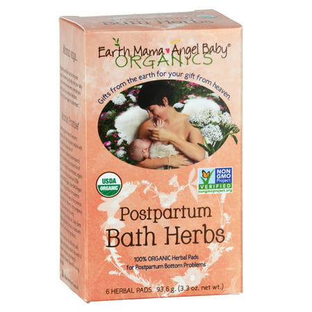 Earth Mama Angel Baby Organics postpartum bain Pads Herbes - 6 CT