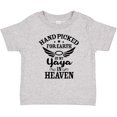 thumbnail image 3 of Inktastic Handpicked for Earth by My Yaya in Heaven with Angel Wings Boys or Girls Baby T-Shirt, 3 of 5