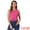 Hot Pink, variant on DARING DIVA Women's Ribbed Knit Tank Crew Neck Crop Tassel Trim Vest XS Black