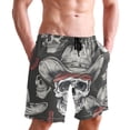thumbnail image 6 of ALAZA Men's Swim Trunks Skull Cactus Beach Shorts with Pockets L, 6 of 6