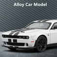 thumbnail image 2 of 1:24 Dodge Challenger SRT Hellcat Alloy Musle Car Model Diecasts Metal Sports Car Vehicles Model Sound Light Childrens Toy Gift, 2 of 6